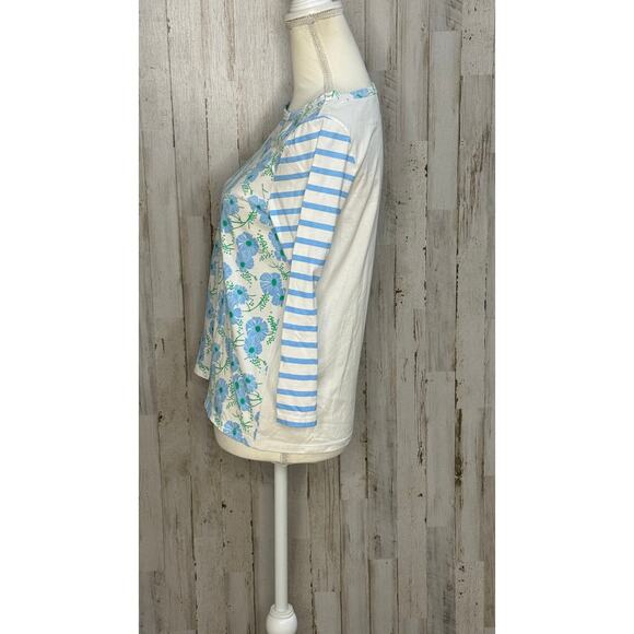 Draper James Women's Striped Long Sleeve Top Size Small Multicolor - Picture 5 of 7